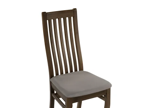Деревянный стул Арлет Tenerife stone / орех 543605 Woodville, серый/ткань, ножки/массив бука дерево/орех, размеры - ****450*550 фото 5