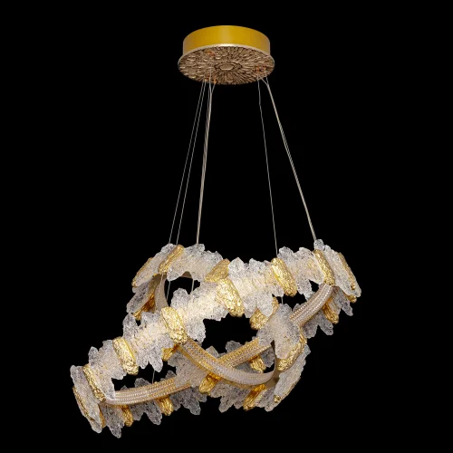 Люстра подвесная LED с пультом Lava CL250182 Citilux прозрачная янтарная на 1 лампу, основание золотое в стиле современный кольца с пультом фото 7 Люстра подвесная LED с пультом Lava CL250182 Citilux прозрачная янтарная на 1 лампу, основание золотое в стиле современный кольца с пультом фото 7