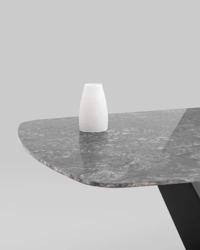 Стол обеденный Аврора, 160*90, керамика черная УТ000036908 Stool Group столешница чёрная из керамика фото 4