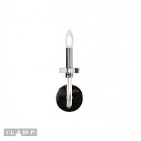 Бра Vibe W9474-1 Nickel iLamp без плафона 1 лампа, основание прозрачное никель в стиле современный американский 