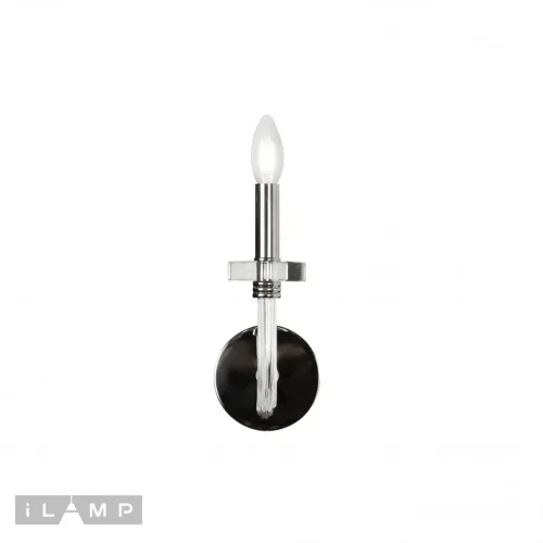 Бра Vibe W9474-1 Nickel iLamp без плафона на 1 лампа, основание прозрачное никель в стиле современный американский 