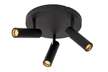 Спот с 3 лампами Grado 22974/13/30 Lucide чёрный GU10 в стиле современный 