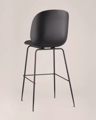 Стул барный Турин со спинкой, коричневый экокожа, черные ножки УТ000001768 Stool Group, коричневый/экокожа, ножки/металл/чёрный, размеры - ****460*540 фото 6