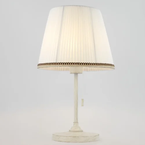 Настольная лампа Линц CL402720 Citilux белая 1 лампа, основание патина белое металл в стиле классический прованс  фото 2