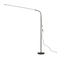 Торшер LED Mild 4515-1F Favourite изогнутый чёрный на 1 лампу, основание чёрное в стиле классический 