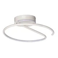 Светильник потолочный LED Аурих 108010201 DeMarkt белый 1 лампа, основание белое в стиле хай-тек кольца