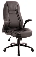 Кресло руководителя Тренд ТМ Экокожа Черный эп-тренд тм эко блэк Everprof, чёрный/экокожа, ножки//, размеры - 1140*1220***630*