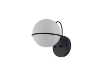 Бра Julian MR2290-1W MyFar белый на 1 лампу, основание чёрное в стиле современный шар