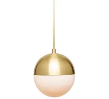 Светильник подвесной Cedar Moss Pendant Lamp 15 193331-22 ImperiumLoft белый на 2 лампы, основание латунь в стиле современный 