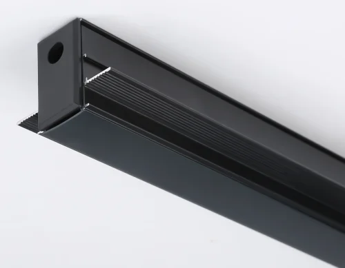 Шинопровод трек встраиваемый 2м Magnetic GL3333 Ambrella light чёрный в стиле  для светильников серии Magnetic шинопровод встраиваемый магнитный фото 4