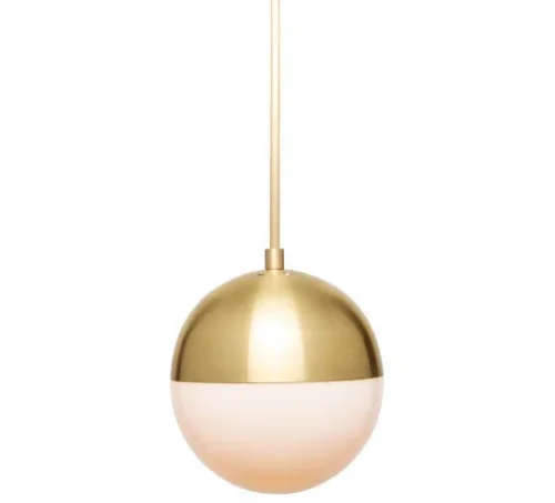 Светильник подвесной Cedar Moss Pendant Lamp 15 193331-22 ImperiumLoft белый на 2 лампы, основание латунь в стиле современный 