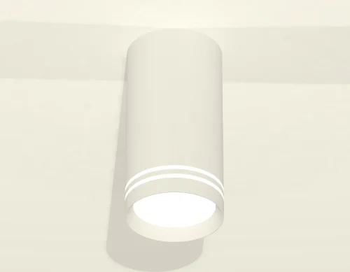 Светильник накладной XS8161007 Ambrella light белый 1 лампа, основание белое в стиле хай-тек круглый фото 2