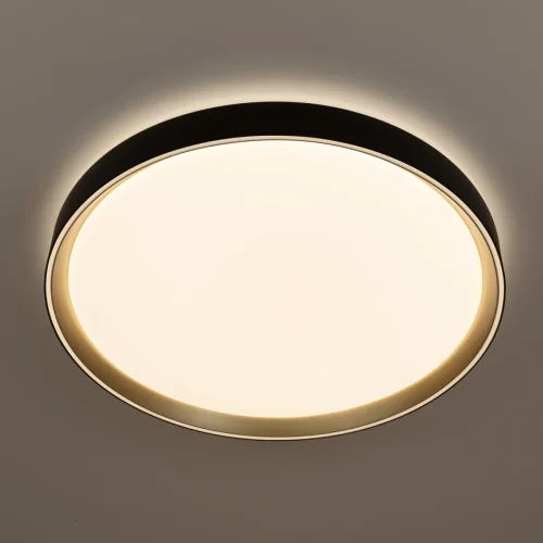 Светильник потолочный LED с пультом Boss CL751451G Citilux белый 1 лампа, основание чёрное в стиле современный хай-тек круглый с пультом фото 6