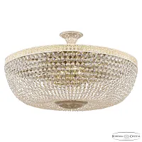 Люстра потолочная AL19111/80FL WMG Bohemia Ivele Crystal прозрачная на 16 ламп, основание золотое патина белое в стиле классический r