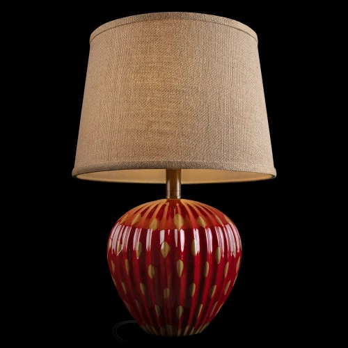 Настольная лампа Тюльпан / Tulip 10513T Red LOFT IT коричневая на 1 лампу, основание красное керамика в стиле классический фото 3