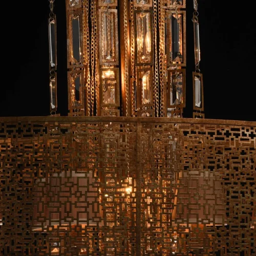 Люстра подвесная Марокко 185010410 MW-Light коричневая на 10 ламп, основание коричневое в стиле восточный  фото 5