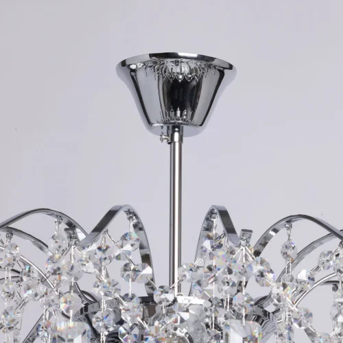 Люстра потолочная Бриз 111019408 MW-Light прозрачная на 8 ламп, основание хром в стиле классический фото 11