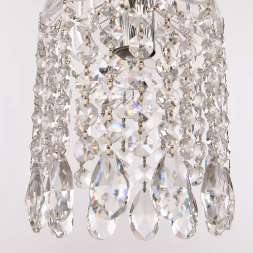 Светильник подвесной 14781P/13 Ni Bohemia Ivele Crystal прозрачный 1 лампа, основание никель в стиле классический sp фото 4