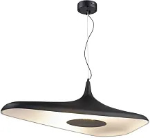 Светильник подвесной LED Silvi APL.649.06.08 Aployt чёрный на 1 лампу, основание чёрное в стиле современный отражённый свет
