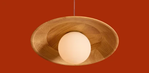 Светильник подвесной Albero FR5589PL-01T Freya коричневый белый на 1 лампу, основание латунь в стиле современный кантри фото 3