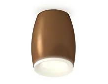 Светильник накладной Techno spot XS1124020 Ambrella light коричневый 1 лампа, основание коричневое в стиле модерн круглый