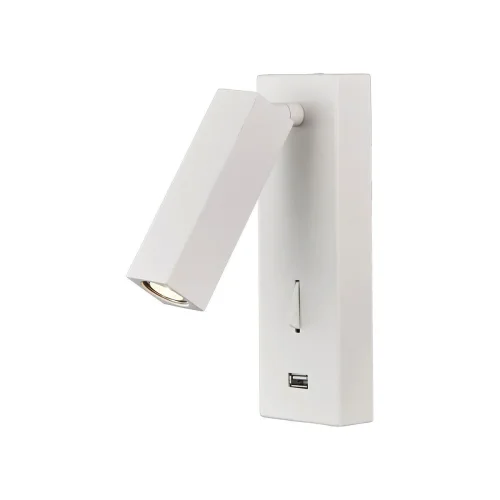 Бра с выключателем LED с USB Floadow LOFT2017-WH LOFT IT белый на 1 лампу, основание белое в стиле современный для чтения