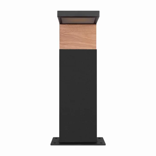 Парковый светильник LED Oak 100001/400 LOFT IT уличный IP54 чёрный на 1 лампу, плафон чёрный в стиле современный хай-тек LED