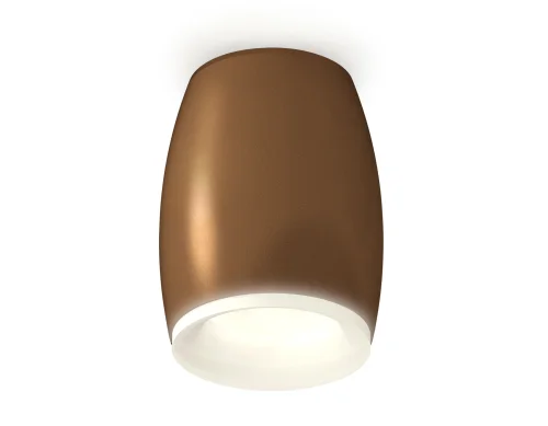 Светильник накладной Techno spot XS1124020 Ambrella light коричневый 1 лампа, основание коричневое в стиле современный круглый