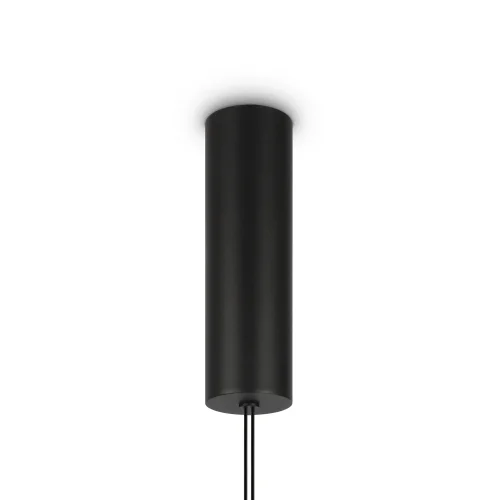Светильник подвесной LED Supersymmetry P096PL-L11BK Maytoni чёрный 1 лампа, основание чёрное в стиле современный хай-тек минимализм трубочки фото 7