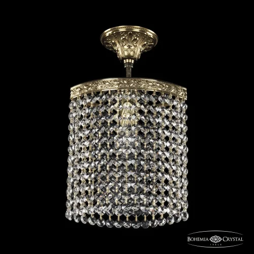 Светильник потолочный 19203/20IV G R Bohemia Ivele Crystal прозрачный 1 лампа, основание золотое в стиле классический r