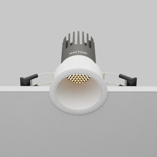 Светильник точечный LED Dip DL116-10W-3K-W Maytoni белый на 1 лампу, основание белое в стиле современный хай-тек круглый фото 7