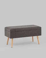 Банкетка Сторми с ящиком, темно-серый УТ000039384 Stool Group на 1 , основание в стиле современный 