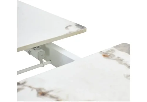 Керамический стол Corner 120 gloss golden jade solid ceramic / white 593874 Woodville столешница белая из керамика фото 6