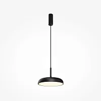 Светильник подвесной LED Gerhard MOD189PL-L12B3K1 Maytoni белый чёрный 1 лампа, основание чёрное в стиле хай-тек современный 