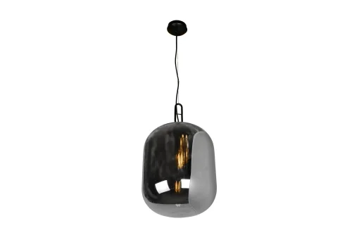 Светильник подвесной Mono 8792M/1P GR+BK iLamp серый чёрный 1 лампа, основание чёрное в стиле лофт современный  фото 2
