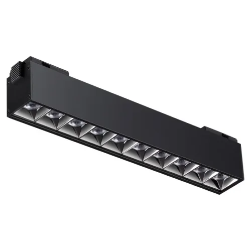 Трековый светильник LED для низковольтного шинопровода Kit 358524 Novotech чёрный для шинопроводов серии Kit