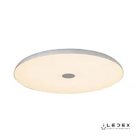 Светильник потолочный LED с пультом Music 1706/500 WH iLedex белый 1 лампа, основание белое в стиле модерн хай-тек с пультом