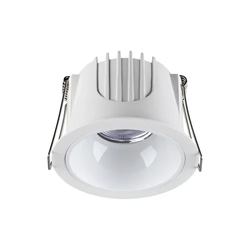 Светильник точечный LED Knof 358690 Novotech белый 1 лампа, основание белое в стиле современный 