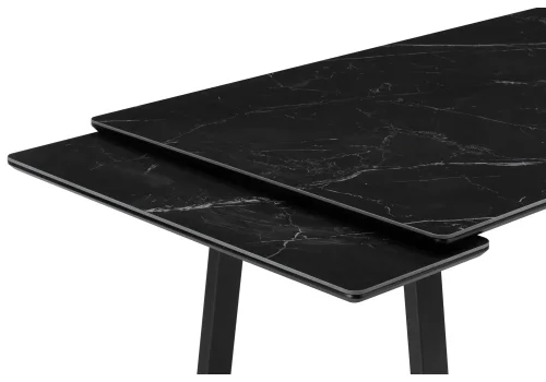 Керамический стол Джек 140(200)х80 черный мрамор shakespeare black / черный 612900 Woodville столешница чёрная из керамика фото 8 Керамический стол Джек 140(200)х80 черный мрамор shakespeare black / черный 612900 Woodville столешница чёрная из керамика фото 8