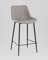 Стул барный Arch, экокожа, серый УТ000039351 Stool Group, серый/экокожа, ножки//чёрный, размеры - ****435*510