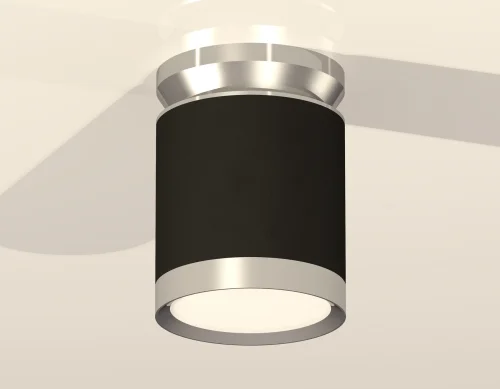 Светильник накладной XS8142025 Ambrella light чёрный 1 лампа, основание чёрное в стиле хай-тек круглый фото 2