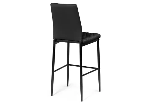 Барный стул Teon black / black 15512 Woodville, чёрный/искусственная кожа, ножки/металл/чёрный, размеры - *1000***410*500 фото 4