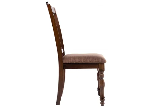 Деревянный стул Vastra cappuccino / brown 11789 Woodville, коричневый/ткань, ножки/дерево/коричневый капучино, размеры - ****480*580 фото 3