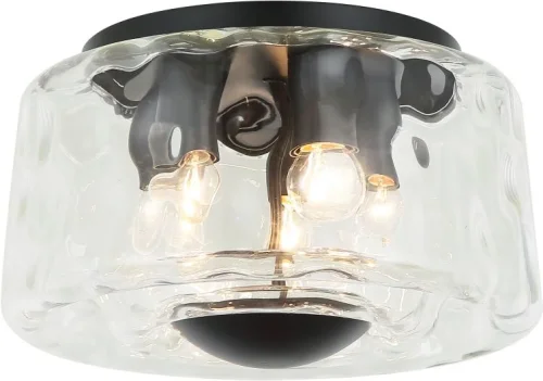 Светильник потолочный Perfecto Light 2193/02/05C Stilfort прозрачный на 5 ламп, основание чёрное в стиле современный фото 2