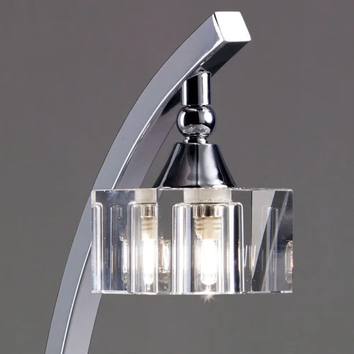 Настольная лампа CUADRAX CROMO OPTICO 0964 Mantra Испания прозрачная 1 лампа, основание хром металл в стиле современный  фото 3