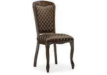 Деревянный стул Клето орех / коричневый 450686 Woodville, коричневый/ткань, ножки/массив бука дерево/орех, размеры - ****500*580