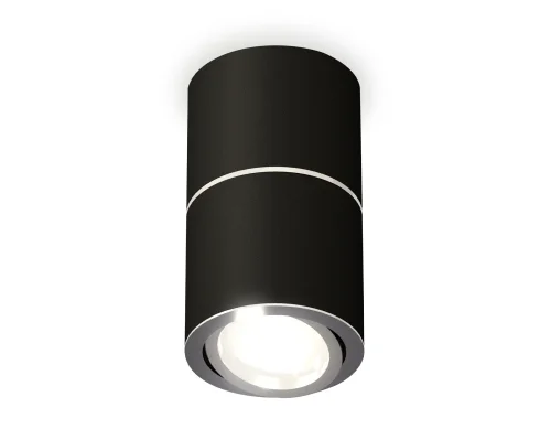 Светильник накладной Techno spot XS7402140 Ambrella light чёрный 1 лампа, основание чёрное в стиле хай-тек современный круглый