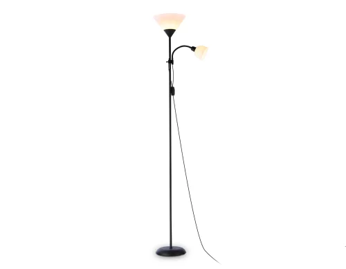 Торшер TR97629 Ambrella light для чтения белый 1 лампа, основание чёрное в стиле современный
