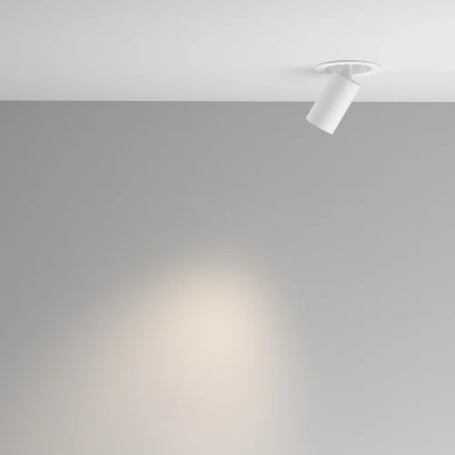Светильник точечный LED Focus LED C071CL-7W4K-WB Maytoni белый на 1 лампу, основание белое в стиле современный хай-тек трубочки круглый фото 6