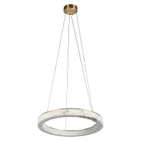 Светильник подвесной LED Mondrian 10408/600 LOFT IT белый на 1 лампу, основание бронзовое в стиле современный кольца